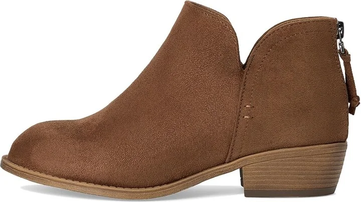 Journee Collection Livvy Bootie Women's Boots Taupe : 8 W, Suede - Image 6