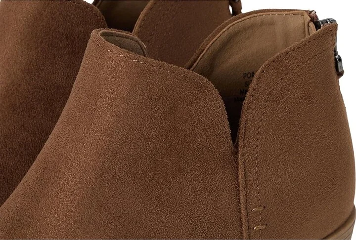 Journee Collection Livvy Bootie Women's Boots Taupe : 8 W, Suede - Image 7