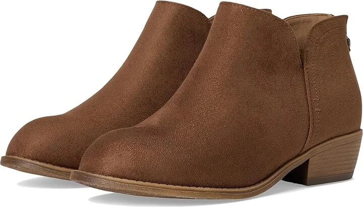 Journee Collection Livvy Bootie Women's Boots Taupe : 8 W, Suede