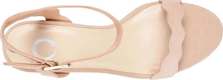 Journee Collection Loucia Wedge Women's Shoes Beige : 12 M, Synthetic - Image 2