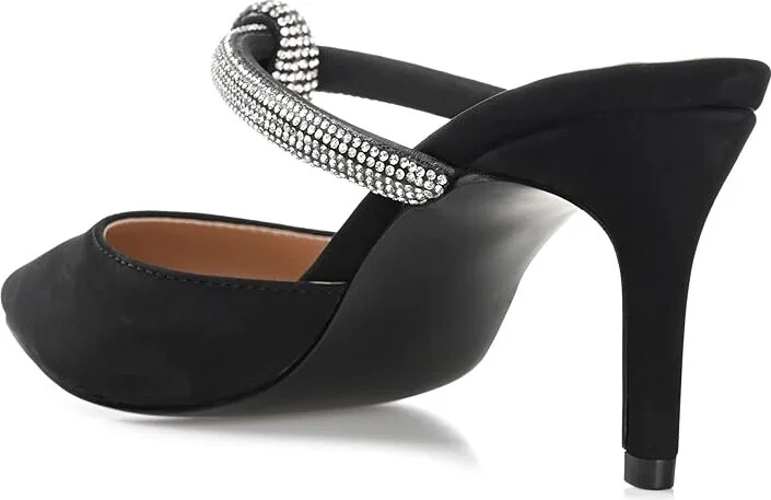 Journee Collection Lunna High Women's Heels Black : 8.5 M, Synthetic - Image 4