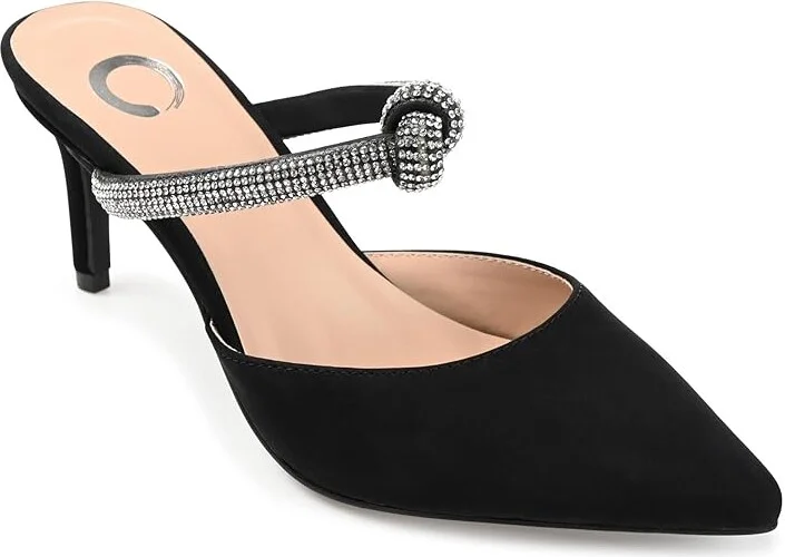 Journee Collection Lunna High Women's Heels Black : 8.5 M, Synthetic