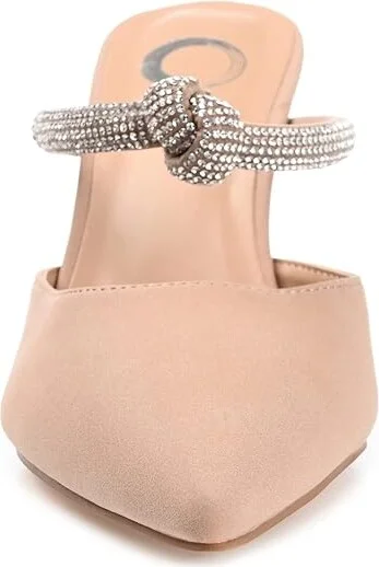 Journee Collection Lunna High Women's Heels Tan : 7 M, Synthetic - Image 5