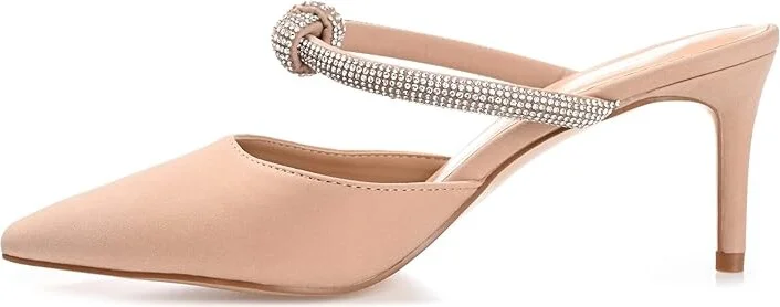 Journee Collection Lunna High Women's Heels Tan : 7 M, Synthetic - Image 6