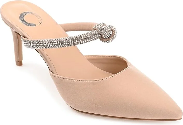 Journee Collection Lunna High Women's Heels Tan : 7 M, Synthetic