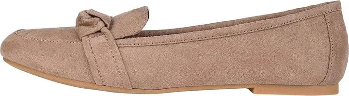 Journee Collection Marci Flat Women's Shoes Taupe : 8.5 W, Synthetic - Image 4