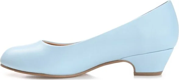 Journee Collection Medium and Narrow Width Women's Comfort Saar Pump Light Blue NW - Image 2