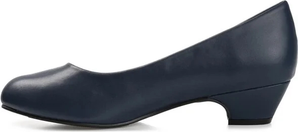 Journee Collection Medium and Narrow Width Women's Comfort Saar Pump Light Blue NW - Image 7