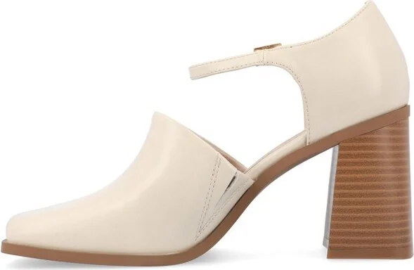 Journee Collection Medium and Wide Width Women's Bobby Pumps Tan - Image 4