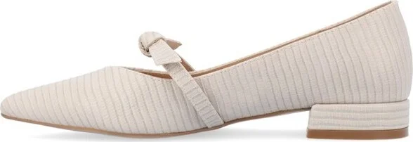 Journee Collection Medium and Wide Width Women's Cait Flats Grey 8.5WD - Image 3