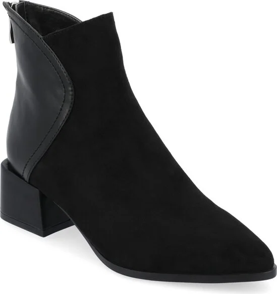 Journee Collection Medium and Wide Width Women's Consuello Booties Black