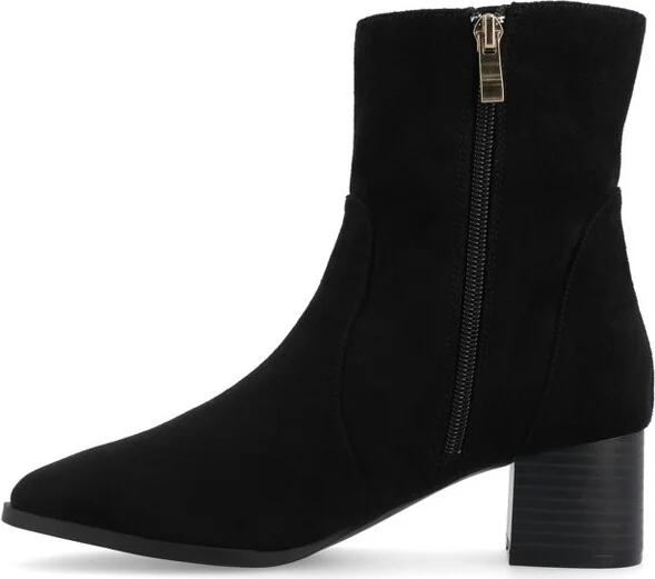 Journee Collection Medium and Wide Width Women's Hayven Booties Cognac - Image 5