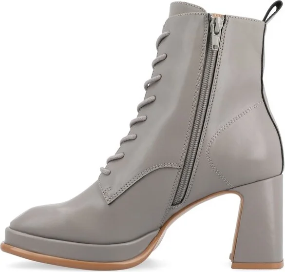 Journee Collection Medium and Wide Width Women's Kalindi Booties Taupe 9.5WD - Image 5