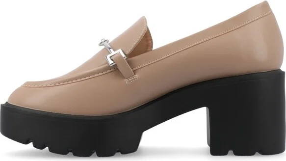 Journee Collection Medium and Wide Width Women's Kezziah Pumps Off White - Image 3