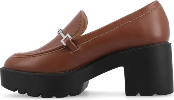 Journee Collection Medium and Wide Width Women's Kezziah Pumps Off White - Image 5