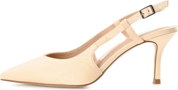 Journee Collection Medium and Wide Width Women's Knightly Pump Brown 8.5WD - Image 6