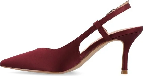 Journee Collection Medium and Wide Width Women's Knightly Pump Brown 8.5WD - Image 7