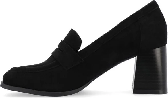 Journee Collection Medium and Wide Width Women's Malleah Pumps Patent/Black - Image 5
