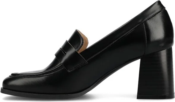 Journee Collection Medium and Wide Width Women's Malleah Pumps Patent/Black - Image 7