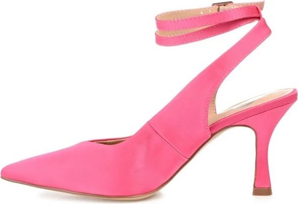 Journee Collection Medium and Wide Width Women's Marcella Pump Wine 6.5WD - Image 5