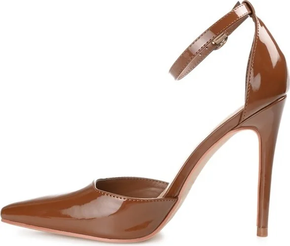 Journee Collection Medium and Wide Width Women's Miriem Pump Brown 8.5WD - Image 2