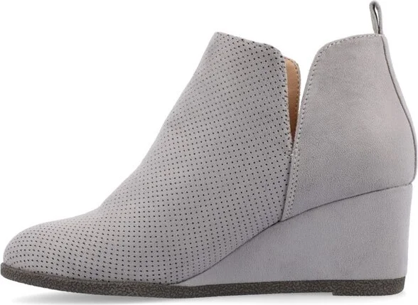 Journee Collection Medium and Wide Width Women's Mylee Bootie Grey 11WD - Image 2
