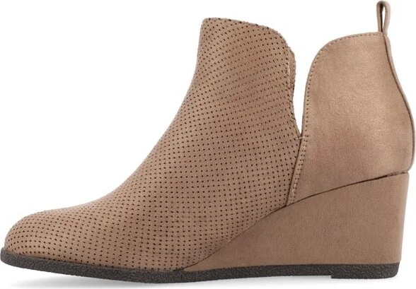 Journee Collection Medium and Wide Width Women's Mylee Bootie Grey 11WD - Image 5