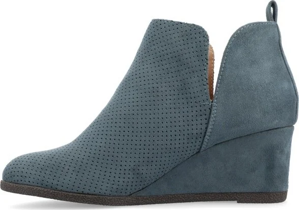 Journee Collection Medium and Wide Width Women's Mylee Bootie Grey 11WD - Image 6