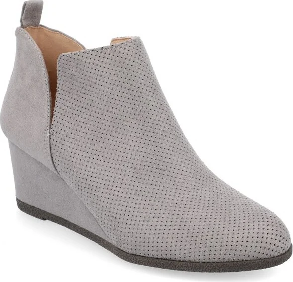 Journee Collection Medium and Wide Width Women's Mylee Bootie Grey 11WD