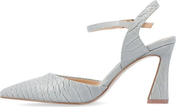 Journee Collection Medium and Wide Width Women's Nixey Pump Grey 7.5WD - Image 2