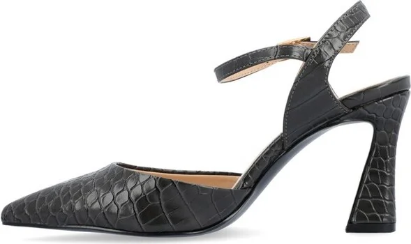 Journee Collection Medium and Wide Width Women's Nixey Pump Grey 7.5WD - Image 3