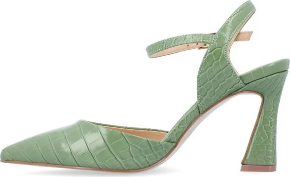 Journee Collection Medium and Wide Width Women's Nixey Pump Grey 7.5WD - Image 7