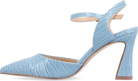 Journee Collection Medium and Wide Width Women's Nixey Pump Grey 7.5WD - Image 8