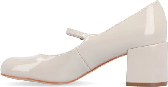 Journee Collection Medium and Wide Width Women's Okenna Pumps Nude 7.5WD - Image 4