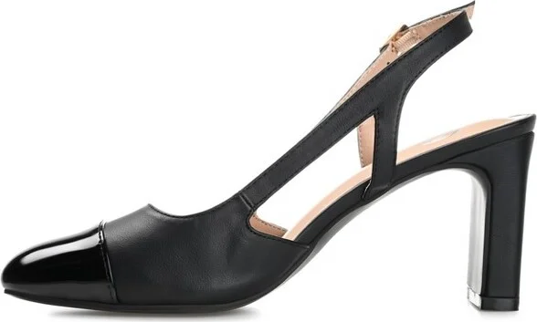 Journee Collection Medium and Wide Width Women's Reignn Pump Beige 8WD - Image 4