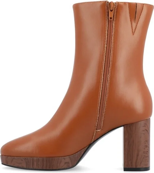 Journee Collection Medium and Wide Width Women's Romer Booties Black 9WD - Image 4