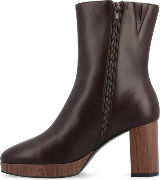Journee Collection Medium and Wide Width Women's Romer Booties Black 9WD - Image 5