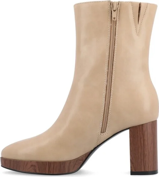 Journee Collection Medium and Wide Width Women's Romer Booties Black 9WD - Image 6