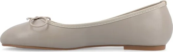 Journee Collection Medium and Wide Width Women's Vika Flat Grey 6WD - Image 2