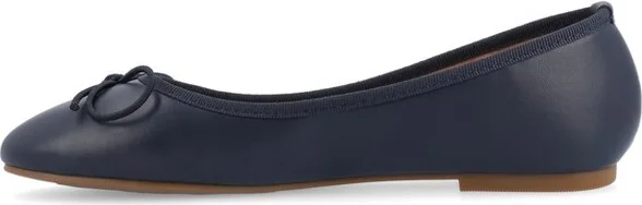Journee Collection Medium and Wide Width Women's Vika Flat Grey 6WD - Image 4