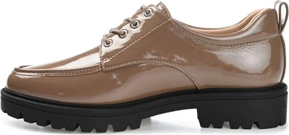 Journee Collection Medium and Wide Width Women's Zina Flat Brown 9WD - Image 3