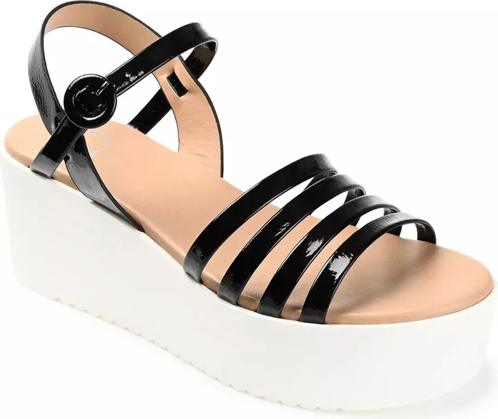 Journee Collection Miragge Platform Sandal