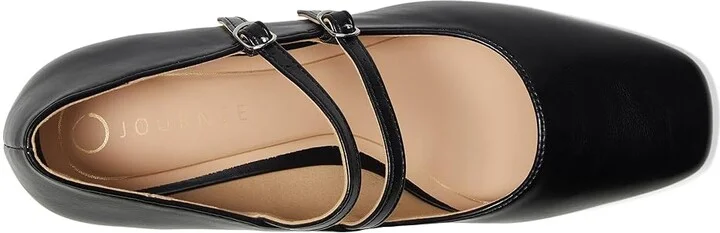 Journee Collection Nally Women's Shoes Black : 9.5 M, Faux Leather - Image 2