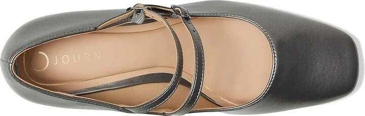 Journee Collection Nally Women's Shoes Pewter : 7 M, Faux Leather - Image 2