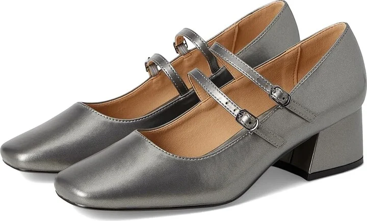 Journee Collection Nally Women's Shoes Pewter : 7 M, Faux Leather
