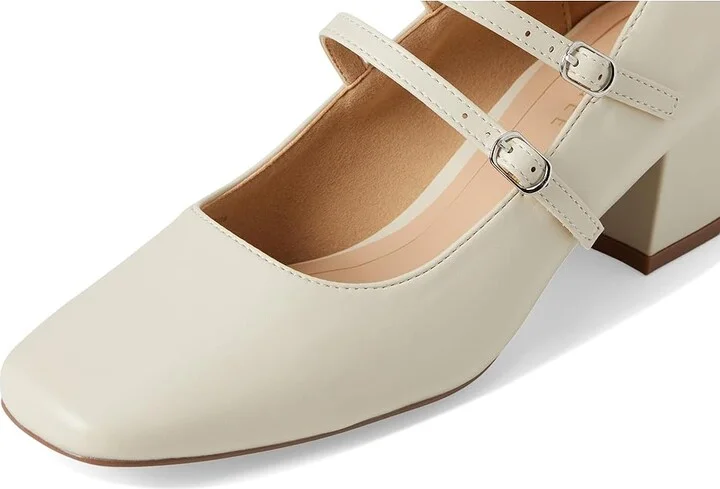 Journee Collection Nally Women's Shoes White : 8.5 M, Faux Leather - Image 7