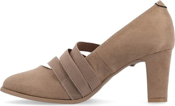 Journee Collection Narrow Width Women's Comfort Loren Pump Grey NW - Image 3