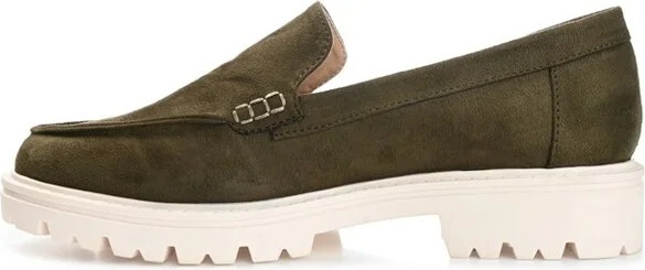 Journee Collection Narrow Width Women's Erika Flat Olive NW - Image 2