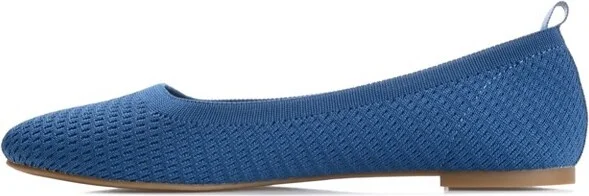 Journee Collection Narrow Width Women's Maryann Flat Blue NW - Image 2