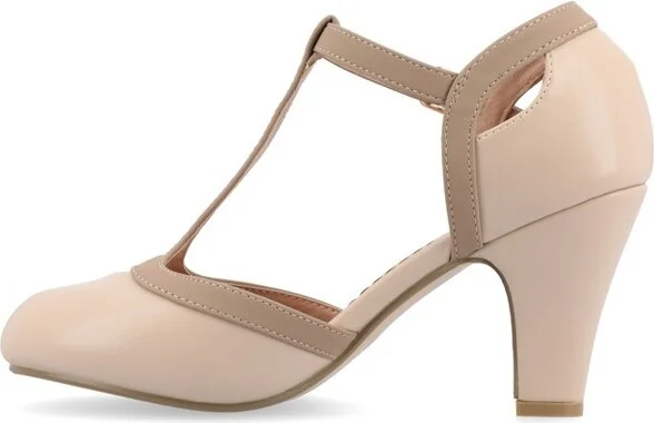 Journee Collection Narrow Width Women's Olina Pump Nude NW - Image 2